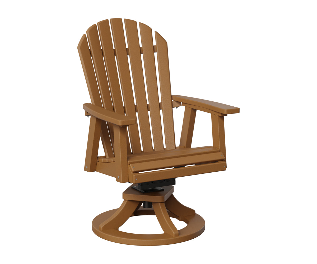 Berlin Gardens Comfo Back Swivel Rocker Dining Chair in Cedar