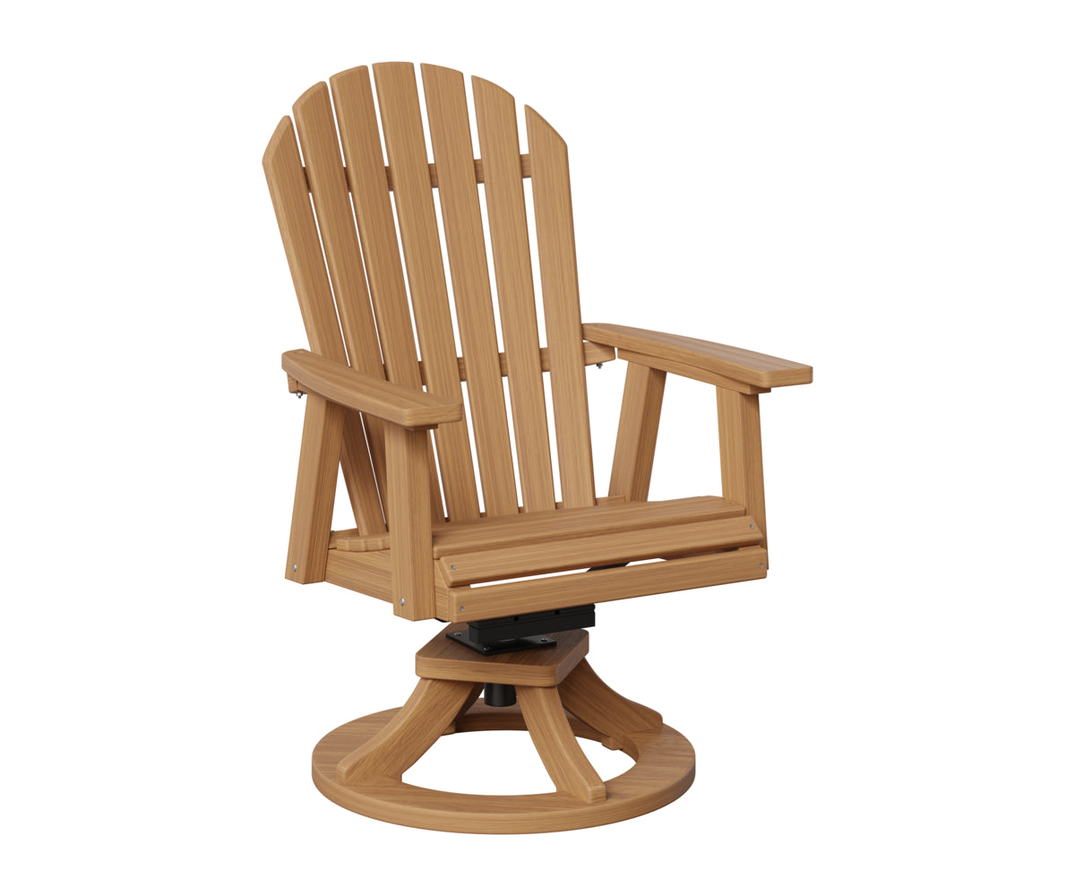 Berlin Gardens Comfo Back Swivel Rocker Dining Chair in Natural Teak