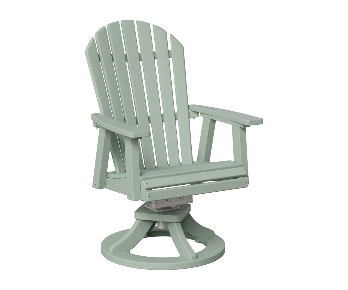Berlin Gardens Comfo Back Swivel Rocker Dining Chair in Sea Foam