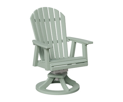 Berlin Gardens Comfo Back Swivel Rocker Dining Chair in Sea Foam