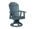Berlin Gardens Comfo Back Swivel Rocker Dining Chair in Slate