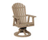 Berlin Gardens Comfo Back Swivel Rocker Dining Chair in Weatherwood