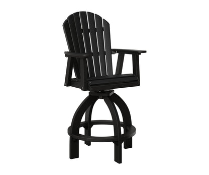 Berlin Gardens Comfo Back Swivel 30" XT Chair in Black