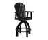 Berlin Gardens Comfo Back Swivel 30" XT Chair in Black
