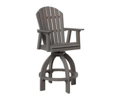 Berlin Gardens Comfo Back Swivel 30" XT Chair in Coastal Gray