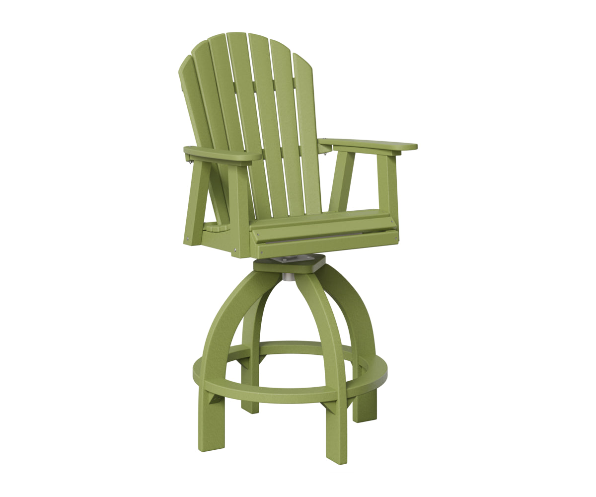 Berlin Gardens Comfo Back Swivel 30" XT Chair in Kiwi Green