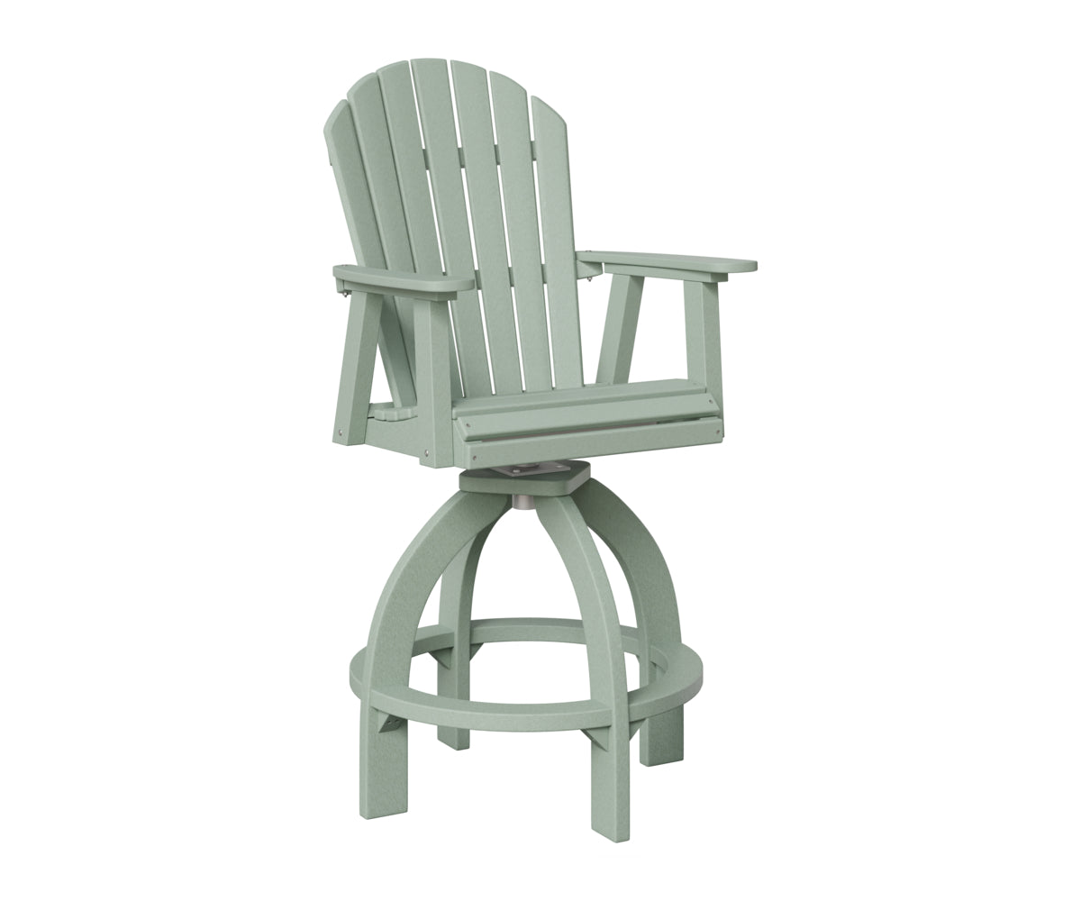 Berlin Gardens Comfo Back Swivel 30" XT Chair in Sea Foam