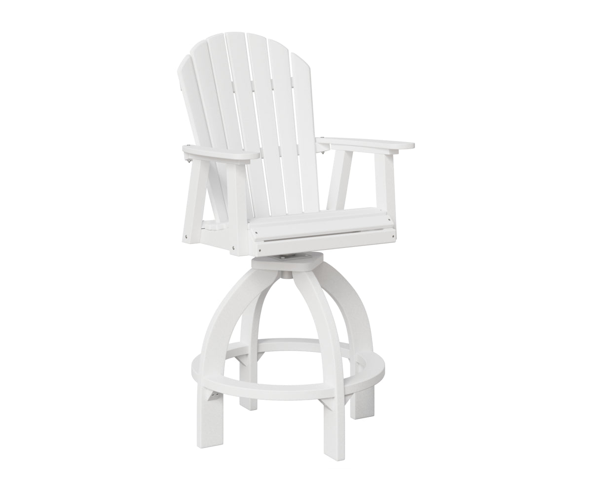 Berlin Gardens Comfo Back Swivel 30" XT Chair in White