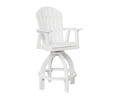 Berlin Gardens Comfo Back Swivel 30" XT Chair in White