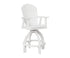 Berlin Gardens Comfo Back Swivel 30" XT Chair in White