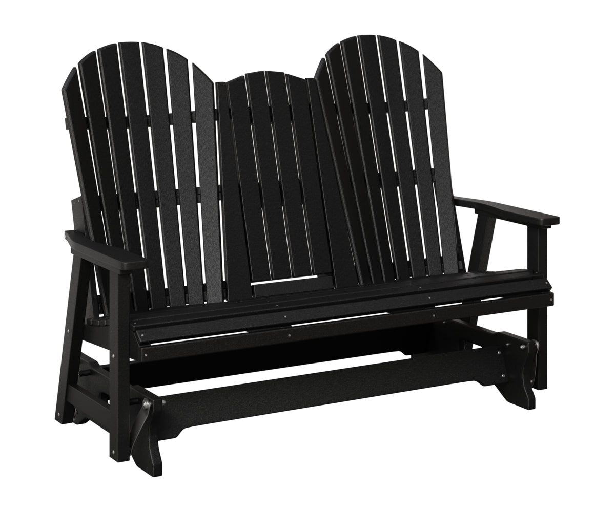 Berlin Gardens Comfo Back Three Seat Glider w/Console in Black