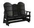 Berlin Gardens Comfo Back Three Seat Glider w/Console in Black