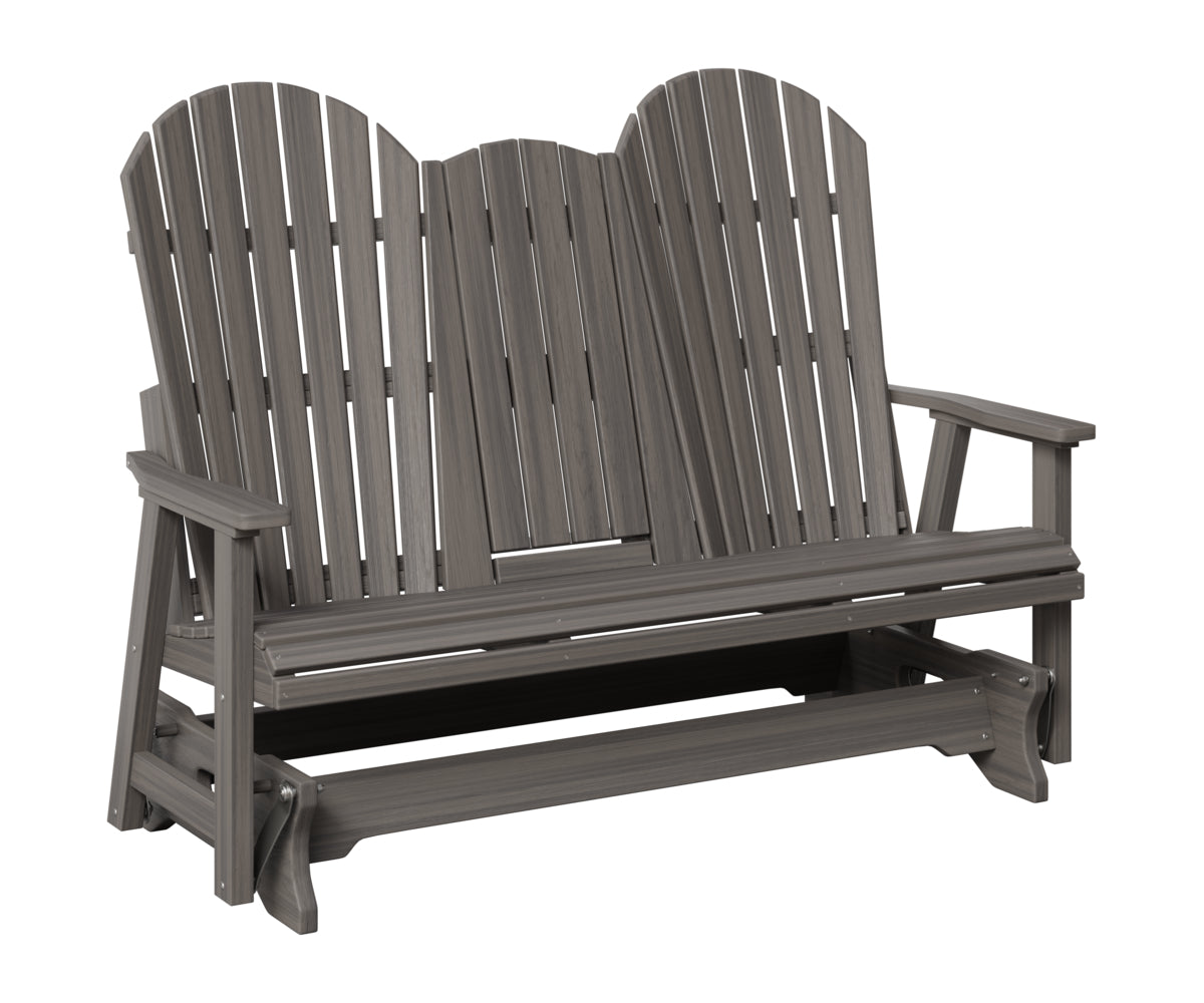 Berlin Gardens Comfo Back Three Seat Glider w/Console in Coastal Gray