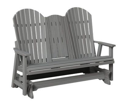 Berlin Gardens Comfo Back Three Seat Glider w/Console in Driftwood Gray