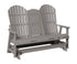 Berlin Gardens Comfo Back Three Seat Glider w/Console in Light Gray