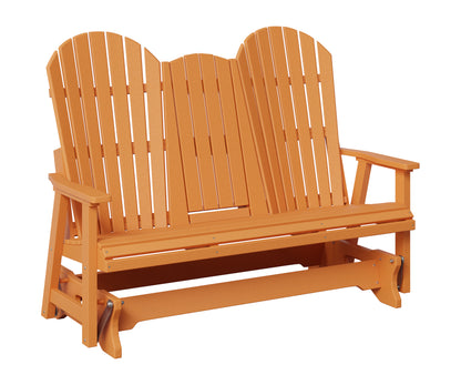 Berlin Gardens Comfo Back Three Seat Glider w/Console in Mango Orange