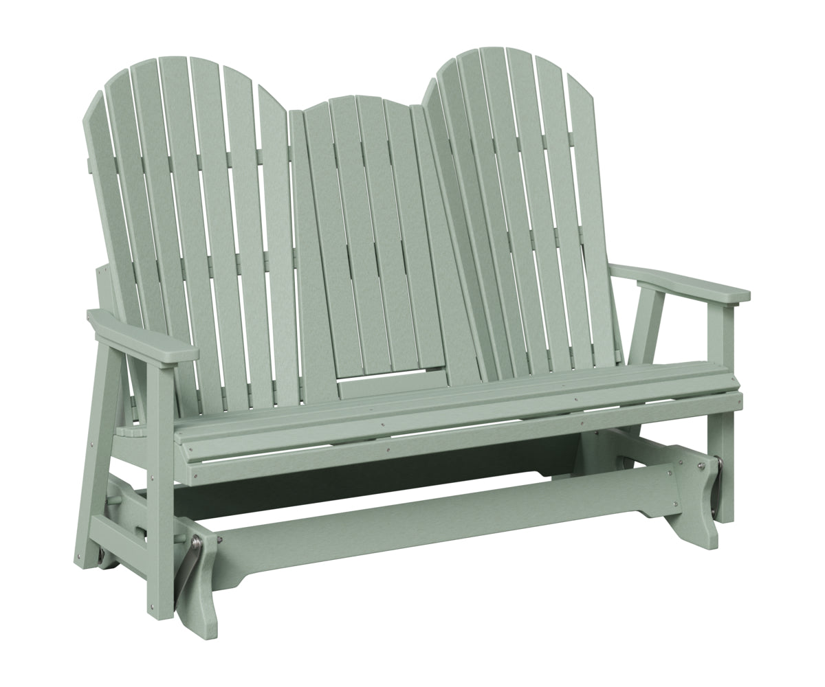 Berlin Gardens Comfo Back Three Seat Glider w/Console in Sea Foam