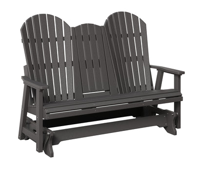Berlin Gardens Comfo Back Three Seat Glider w/Console in Smoke Gray