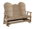 Berlin Gardens Comfo Back Three Seat Glider w/Console in Weatherwood