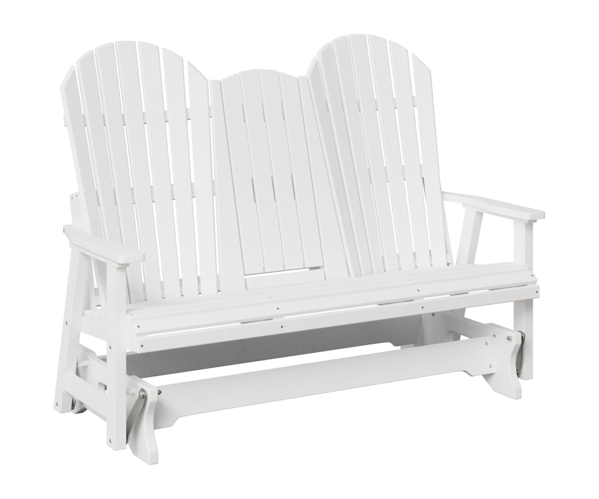 Berlin Gardens Comfo Back Three Seat Glider w/Console in White