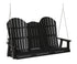 Berlin Gardens Comfo Back Three Seat Swing w/Console in Black