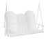 Berlin Gardens Comfo Back Three Seat Swing w/Console in White