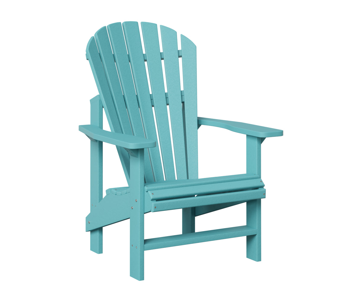 Berlin Gardens Comfo Upright Adirondack Chair in Aruba Blue