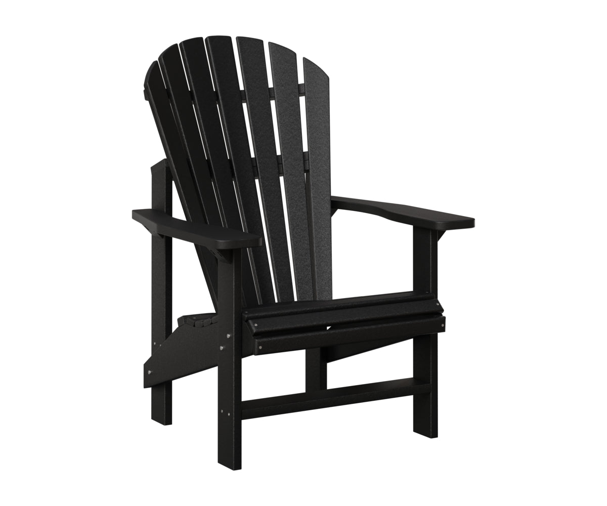 Berlin Gardens Comfo Upright Adirondack Chair in Black