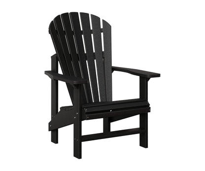 Berlin Gardens Comfo Upright Adirondack Chair in Black