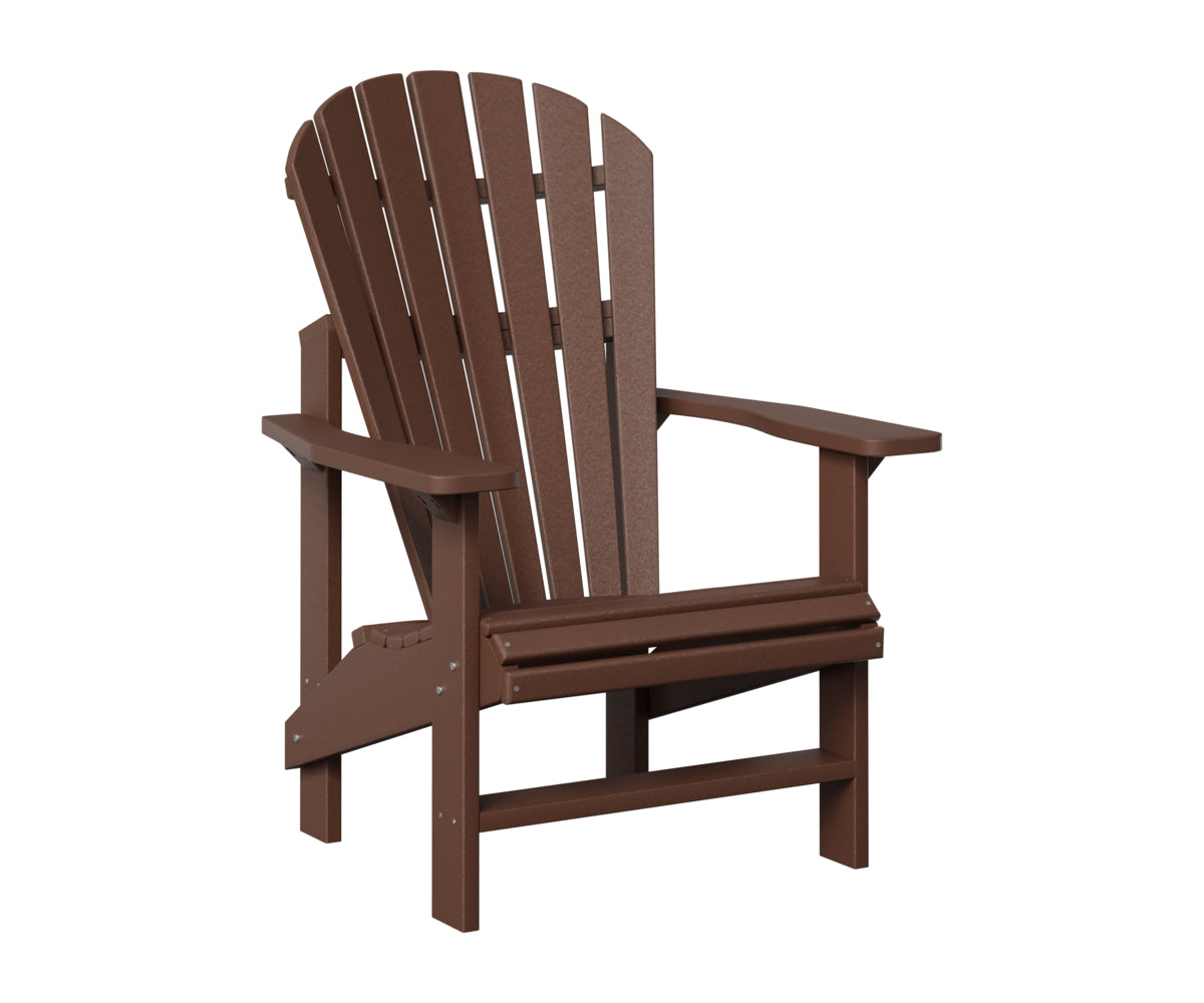 Berlin Gardens Comfo Upright Adirondack Chair in Chocolate Brown