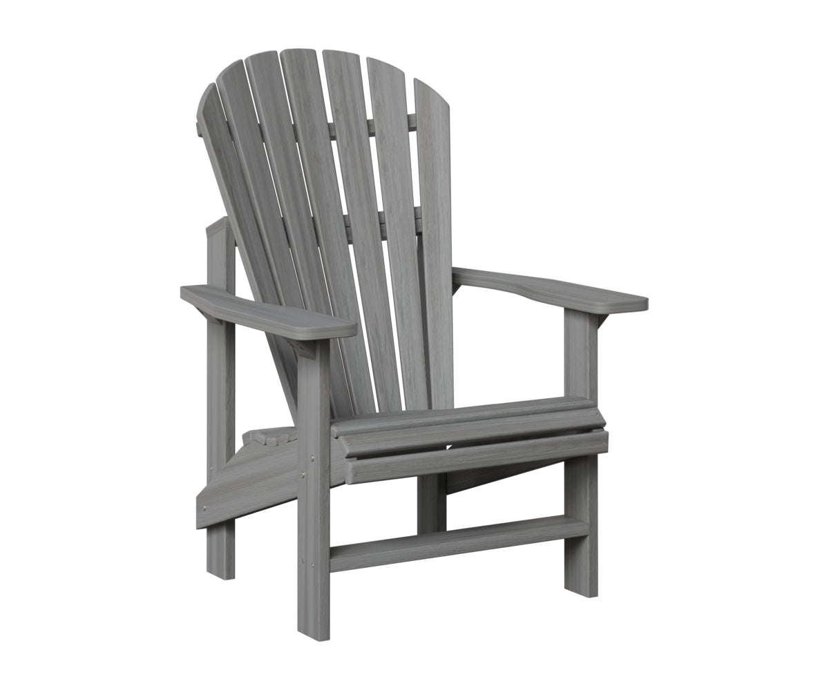 Berlin Gardens Comfo Upright Adirondack Chair in Driftwood Gray