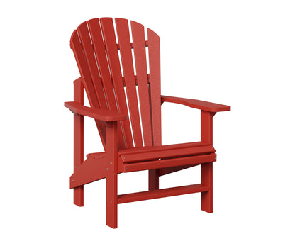 Berlin Gardens Comfo Upright Adirondack Chair in Scarlet Red