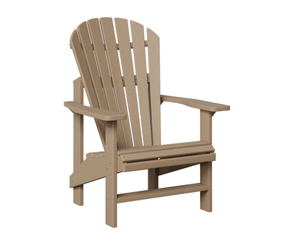 Berlin Gardens Comfo Upright Adirondack Chair in Weatherwood
