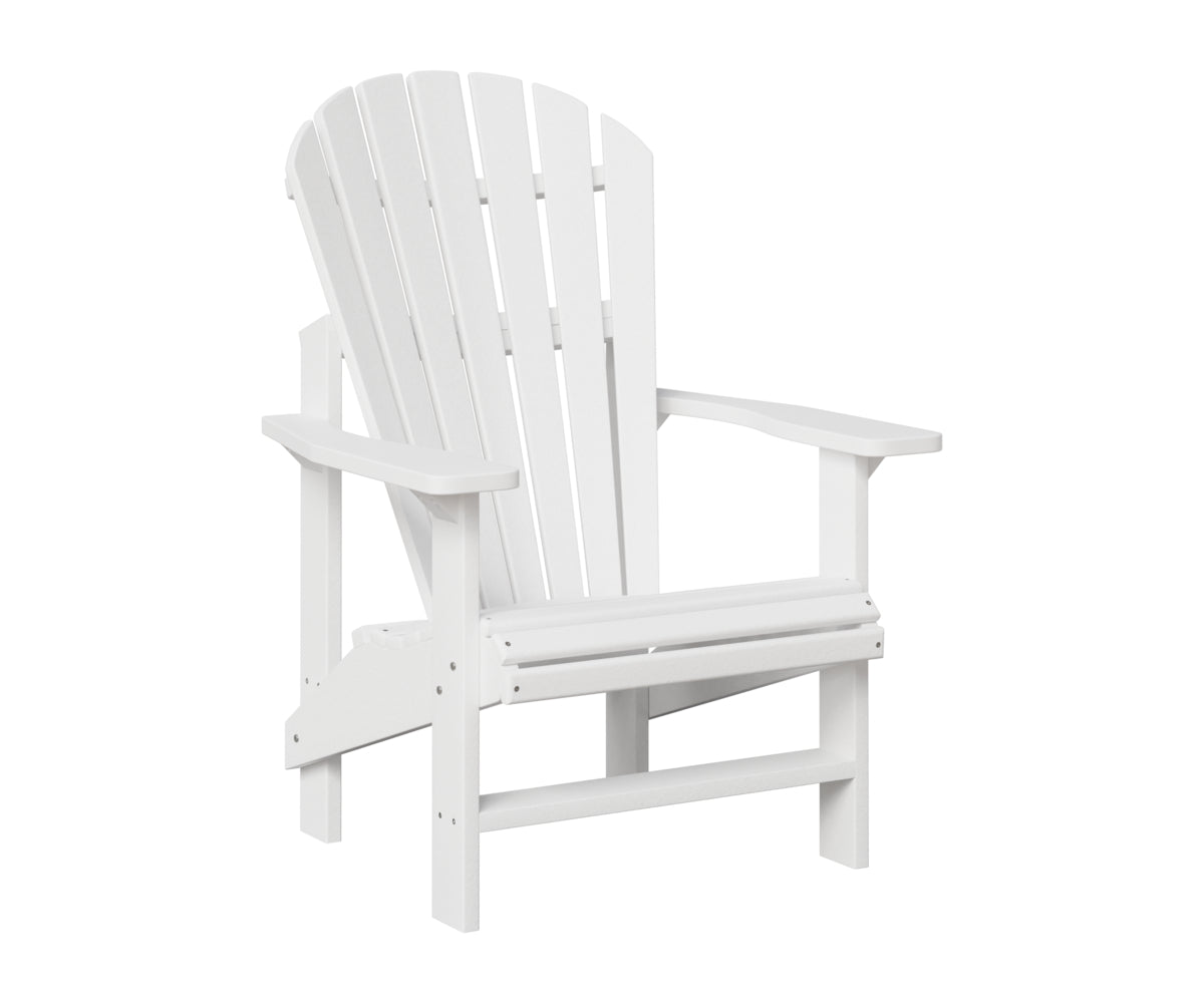 Berlin Gardens Comfo Upright Adirondack Chair in White