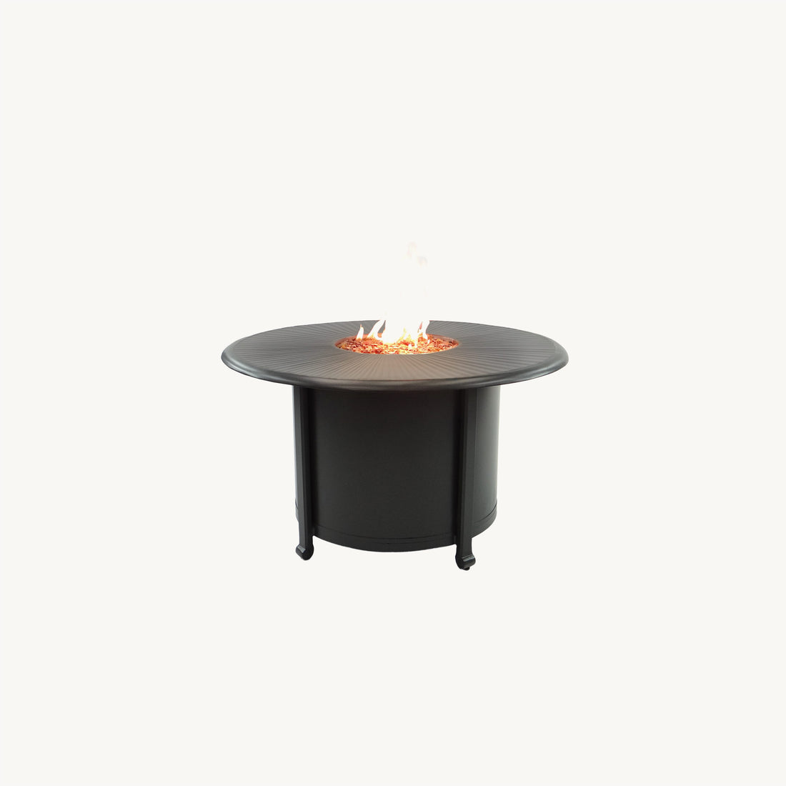Castelle Vintage Round Coffee Table with Firepit, view 2