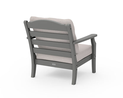 POLYWOOD Savannah Deep Seating Chair in Slate Grey
