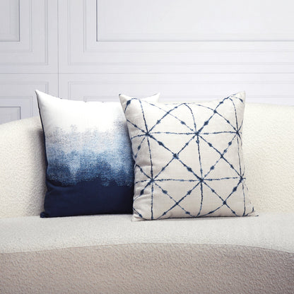 Elaine Smith Artful Midnight outdoor pillow, navy - view 6