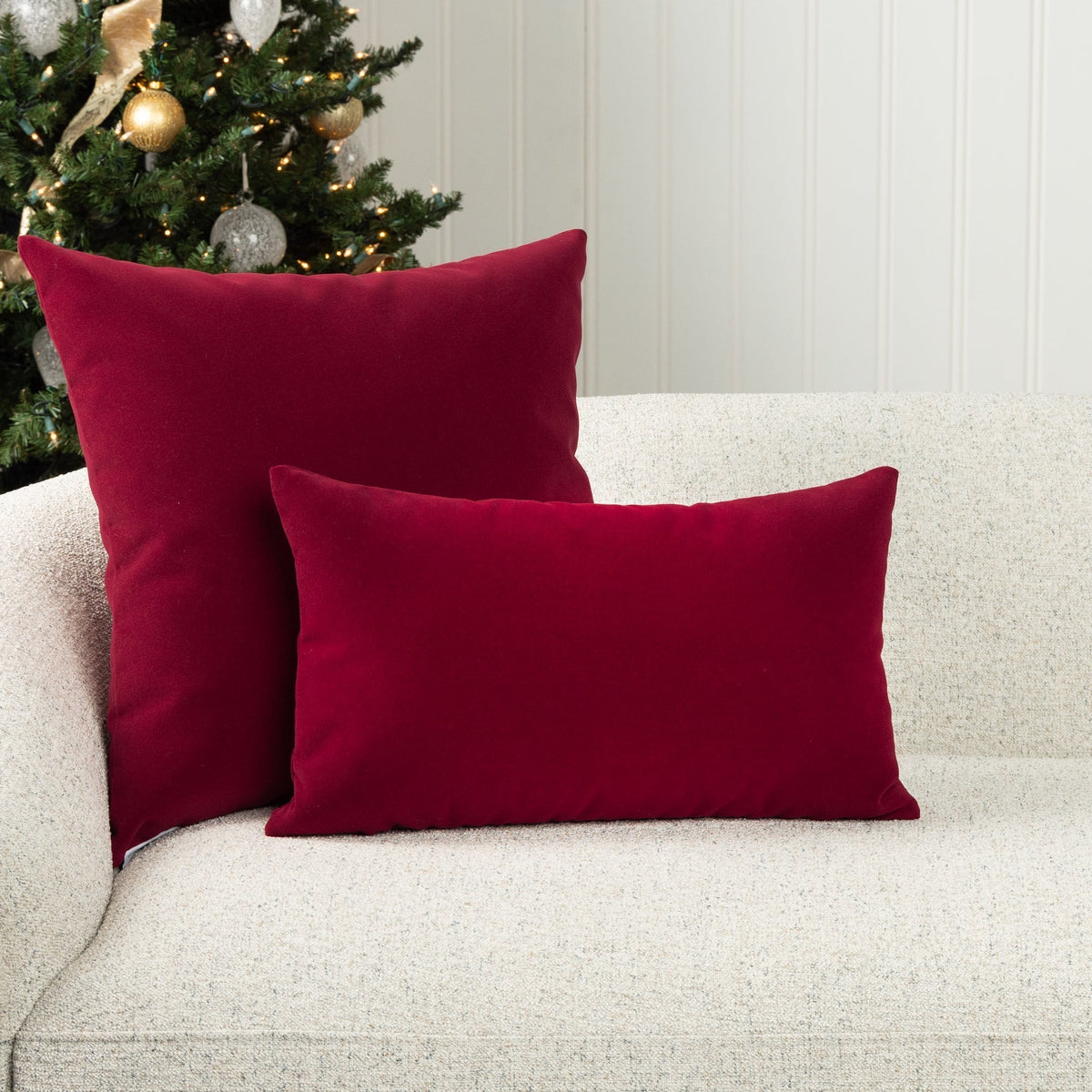 Elaine Smith Lush Velvet Lipstick Outdoor Pillow