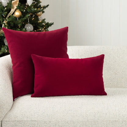 Elaine Smith Lush Velvet Lipstick Outdoor Pillow