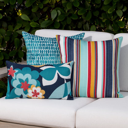 Elaine Smith Sicily Stripe Outdoor Pillow