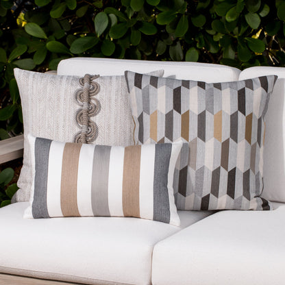 Elaine Smith Dressage Pebble outdoor pillow, beige - view 9