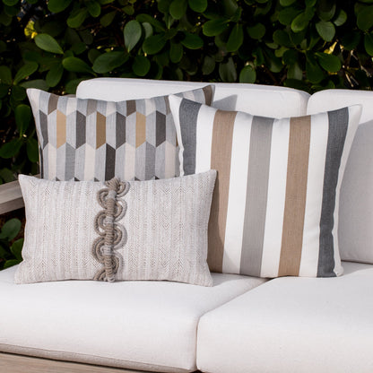 Elaine Smith Dressage Pebble outdoor pillow, beige - view 3