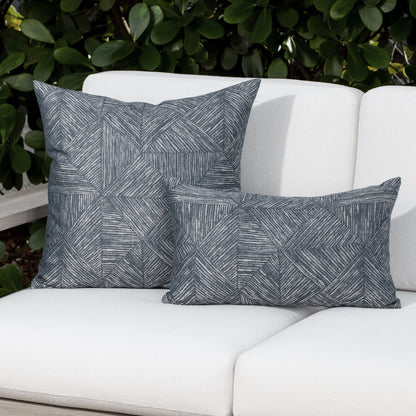 Elaine Smith Reimagine Denim Outdoor Pillow