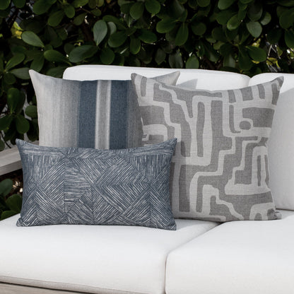 Elaine Smith Reimagine Denim Outdoor Pillow
