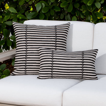 Elaine Smith Sincerity Ebony outdoor pillow, black - view 5