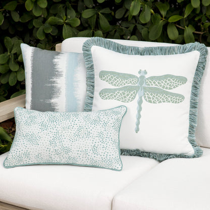 Elaine Smith Dragonfly Surf Outdoor Pillow