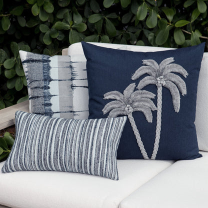 Elaine Smith Escape Gray Outdoor Pillow