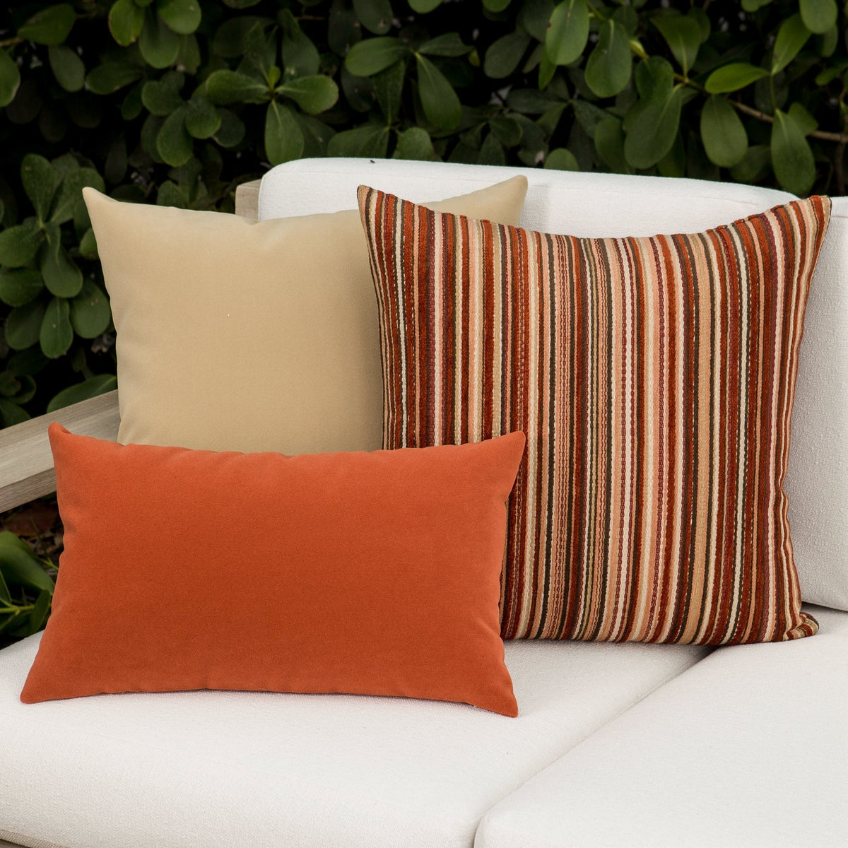Elaine Smith Lush Velvet Honey outdoor pillow, gold - view 3