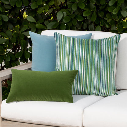 Elaine Smith Lush Velvet Ivy outdoor pillow, green - view 4