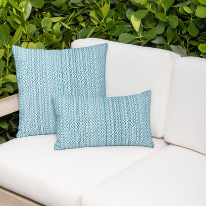 Elaine Smith Kaleidoscope Lagoon Outdoor Pillow